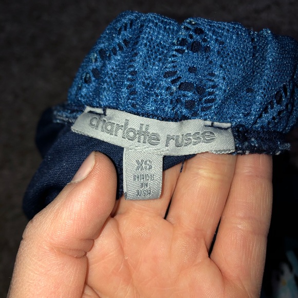 Blue colour blocked maxi skirt - Picture 5 of 5